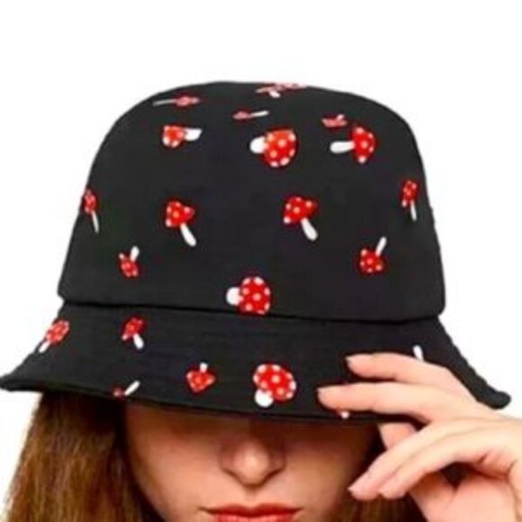 Mushroom Reversible Bucket Hat - Picture 1 of 8